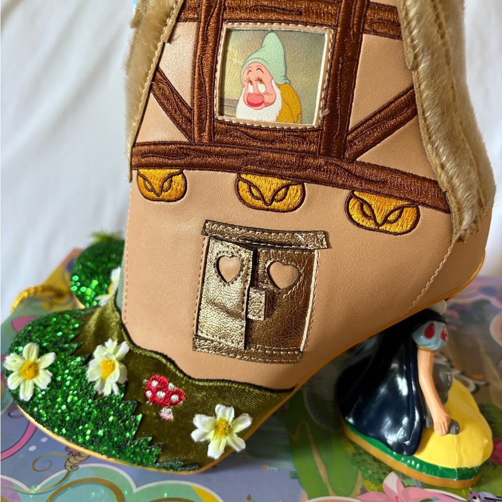 Irregular Choice HAPPILY EVER AFTER Boots Heels with Snow White Design